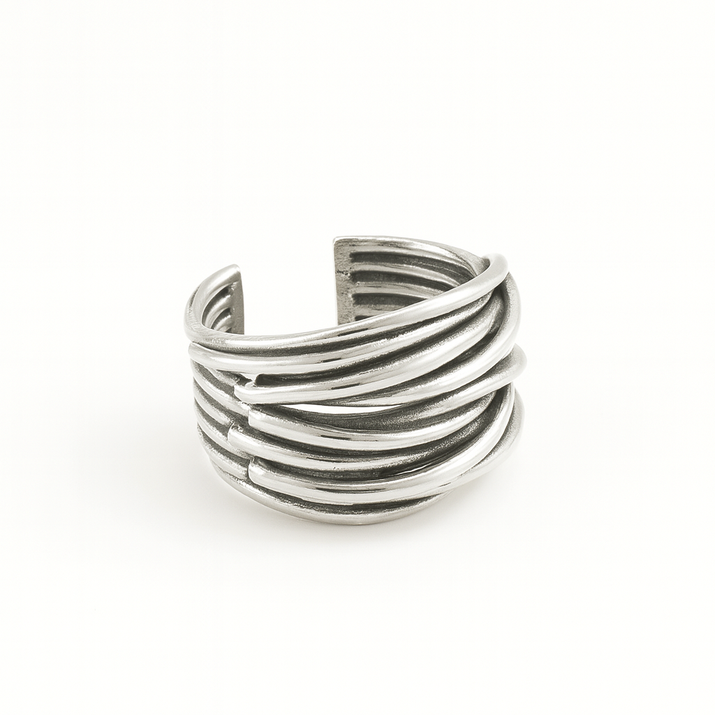 Anillo de Plata Italiana 925 Ajustable