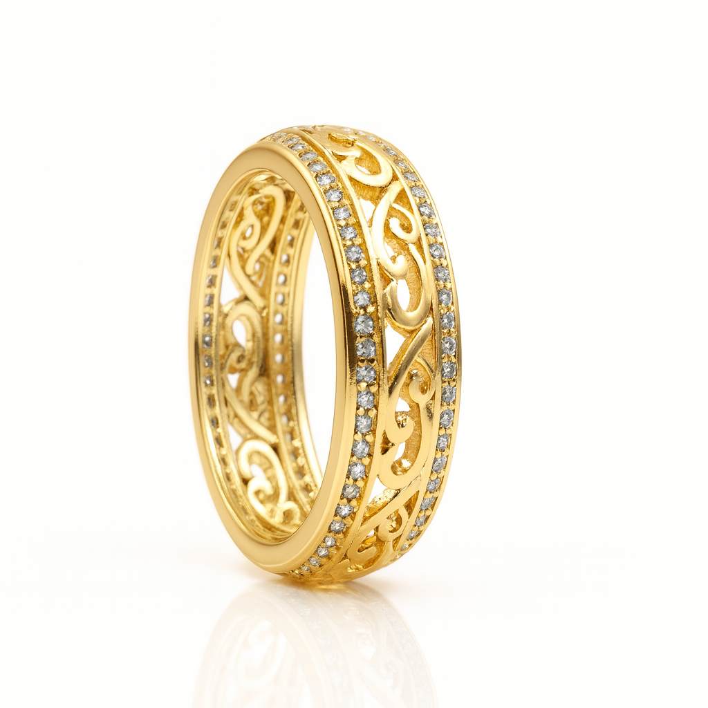 Anillo Realce Dorado