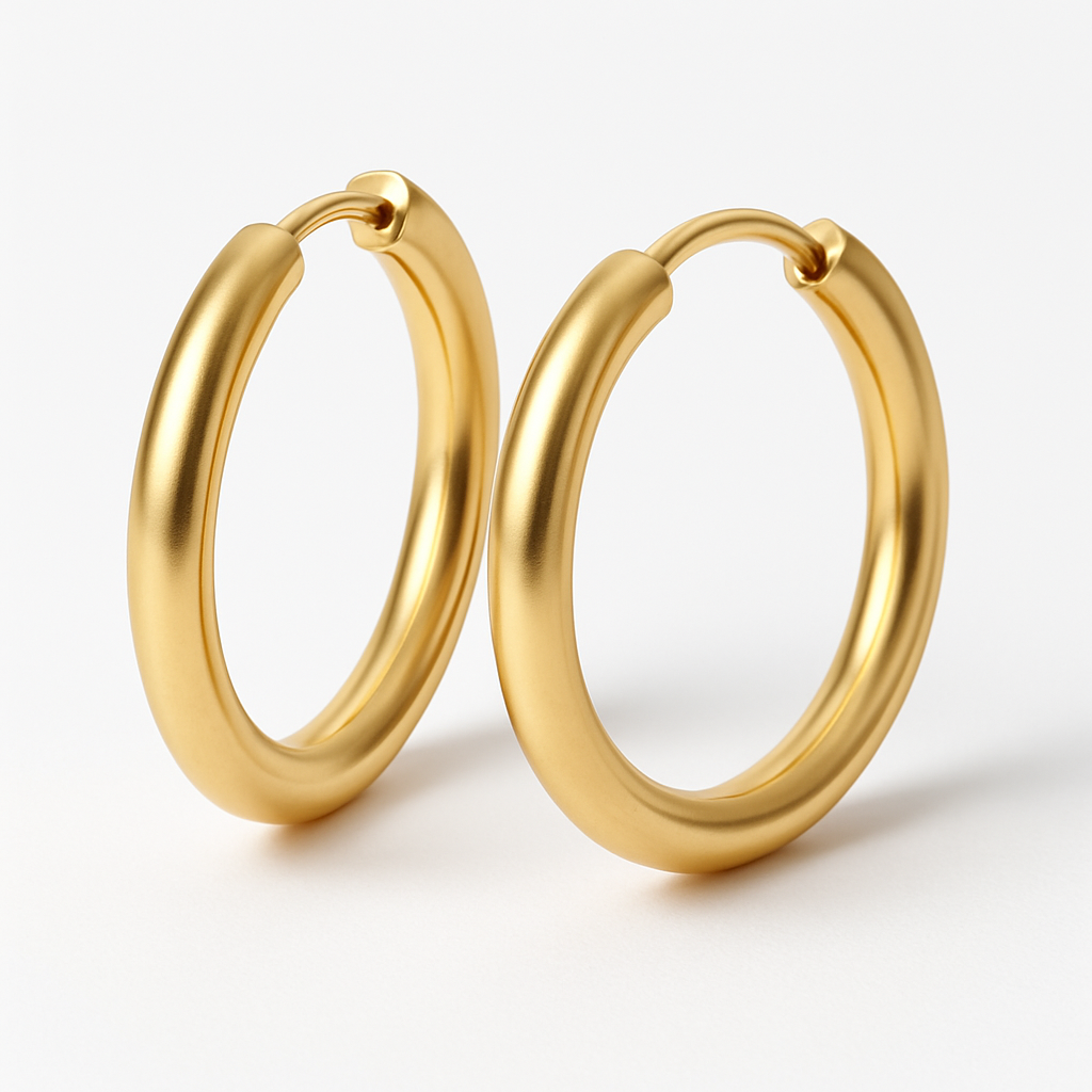 Aros De Oro Redondos