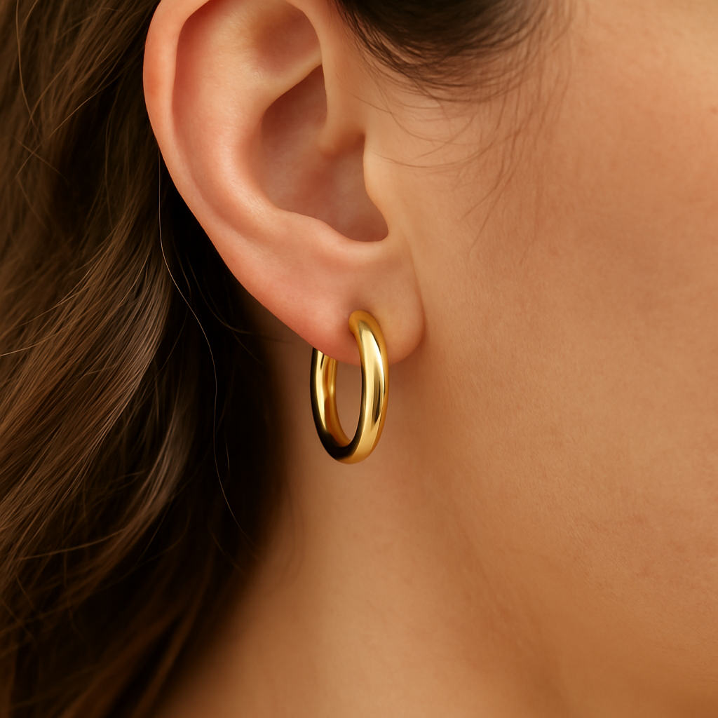 Aros De Oro Redondos