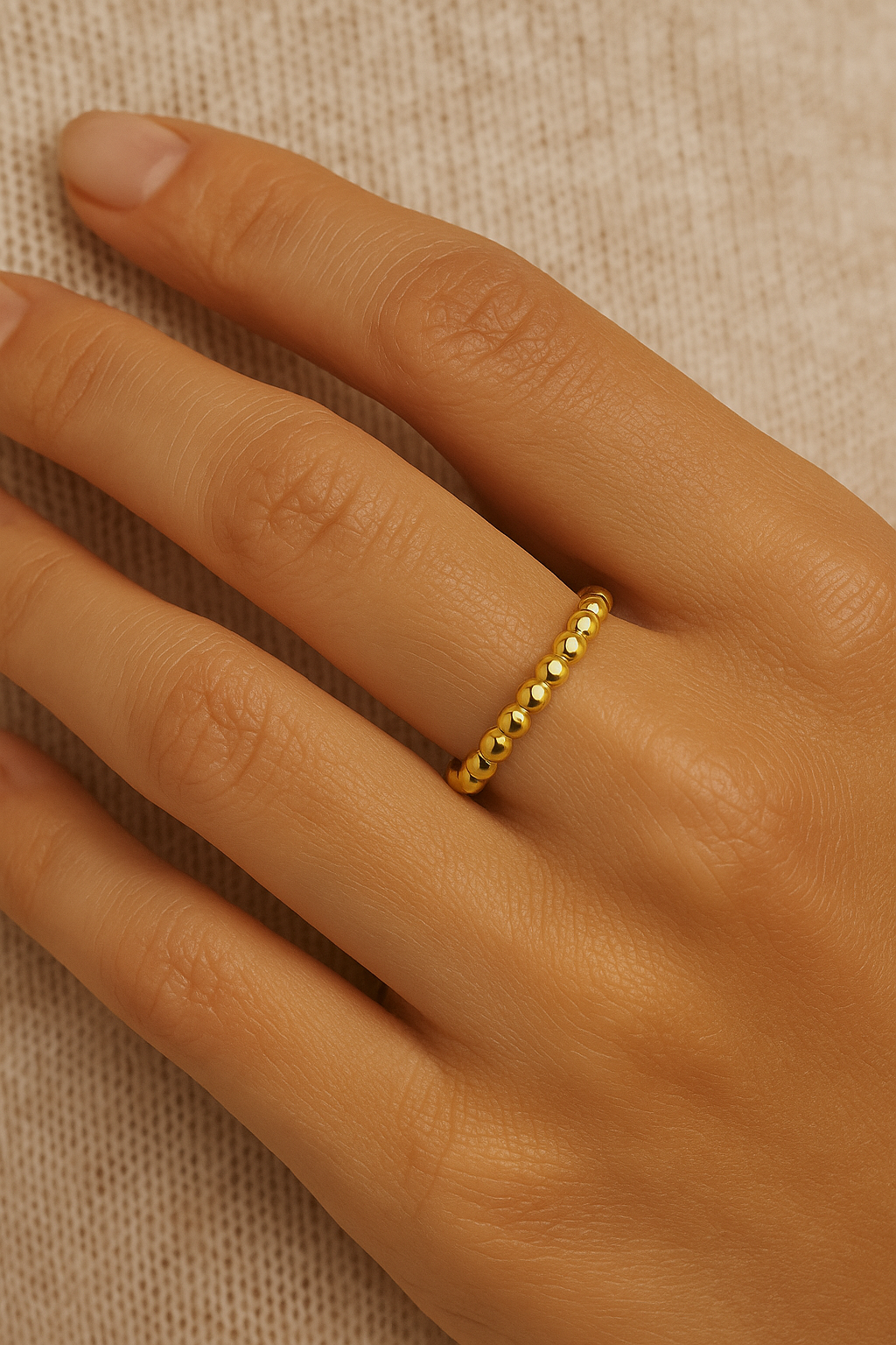 Anillo Esferas en Oro 18k