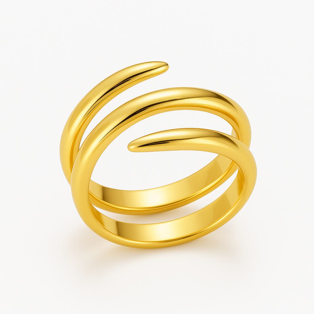 Anillo Dorado Abstracto