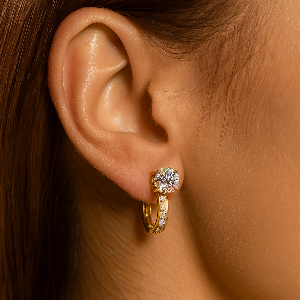 Aros Lizama Dorado Frances