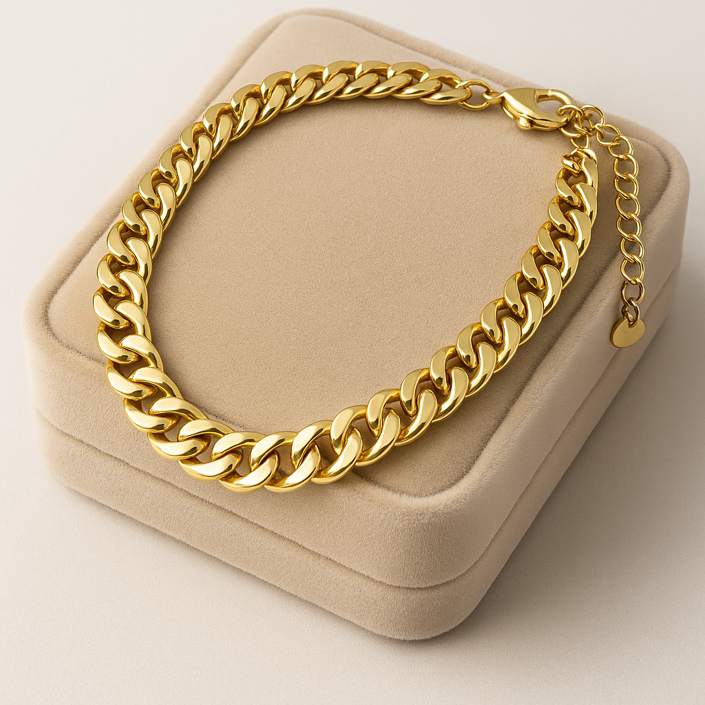 Collar Cubano Dorado