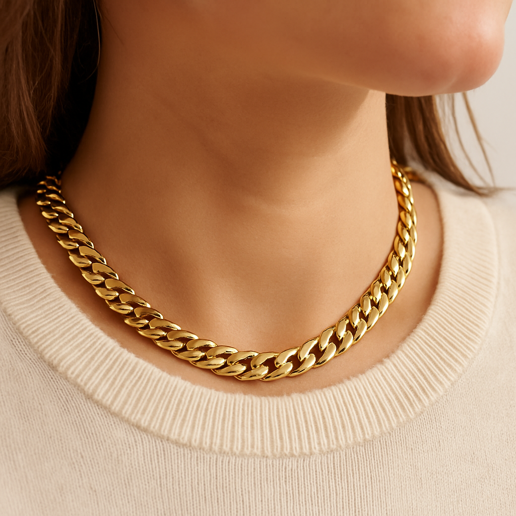 Collar Cubano Dorado