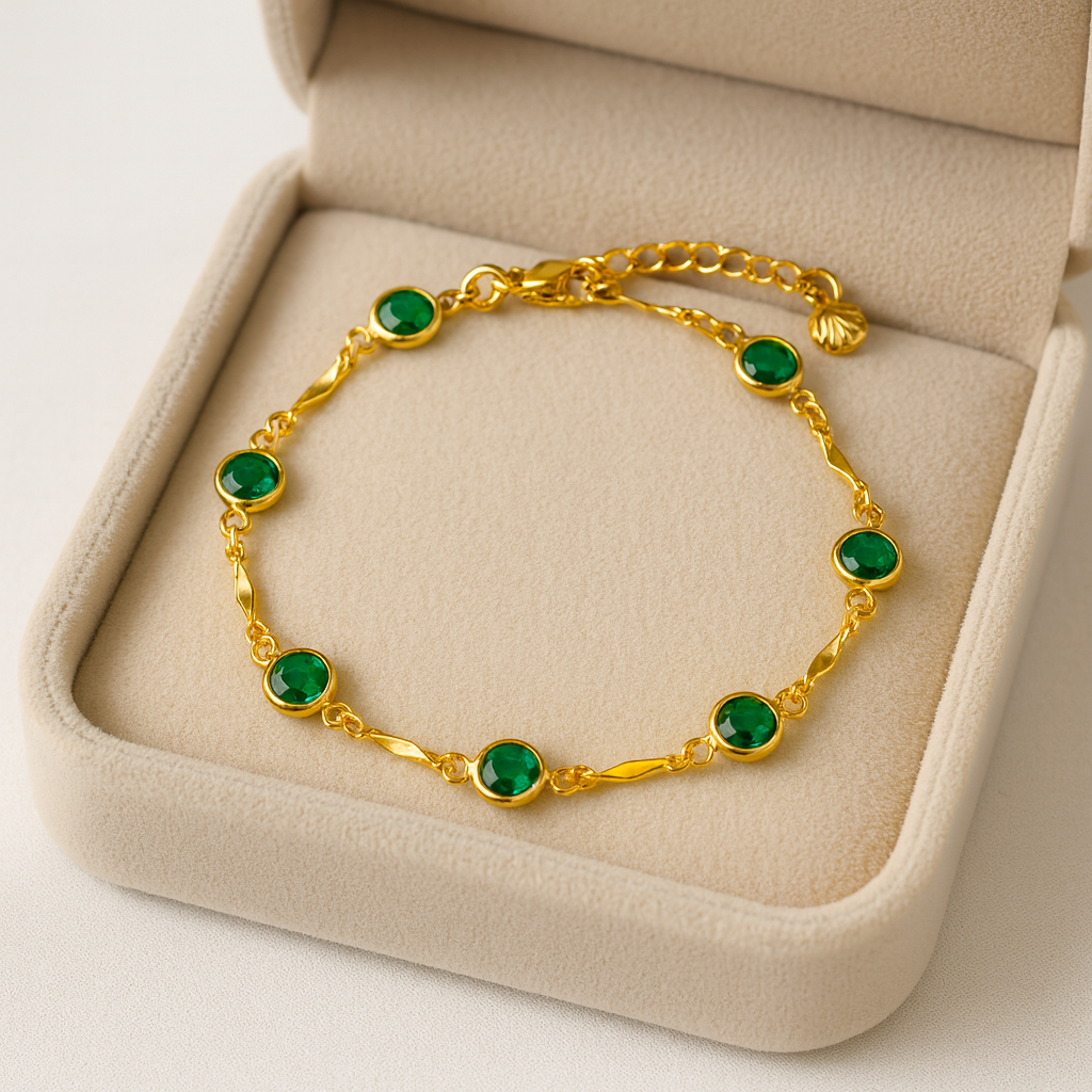 Pulsera de Esmeraldas Victoria Herrera