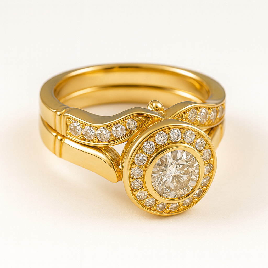 Anillo Zirconia Oro