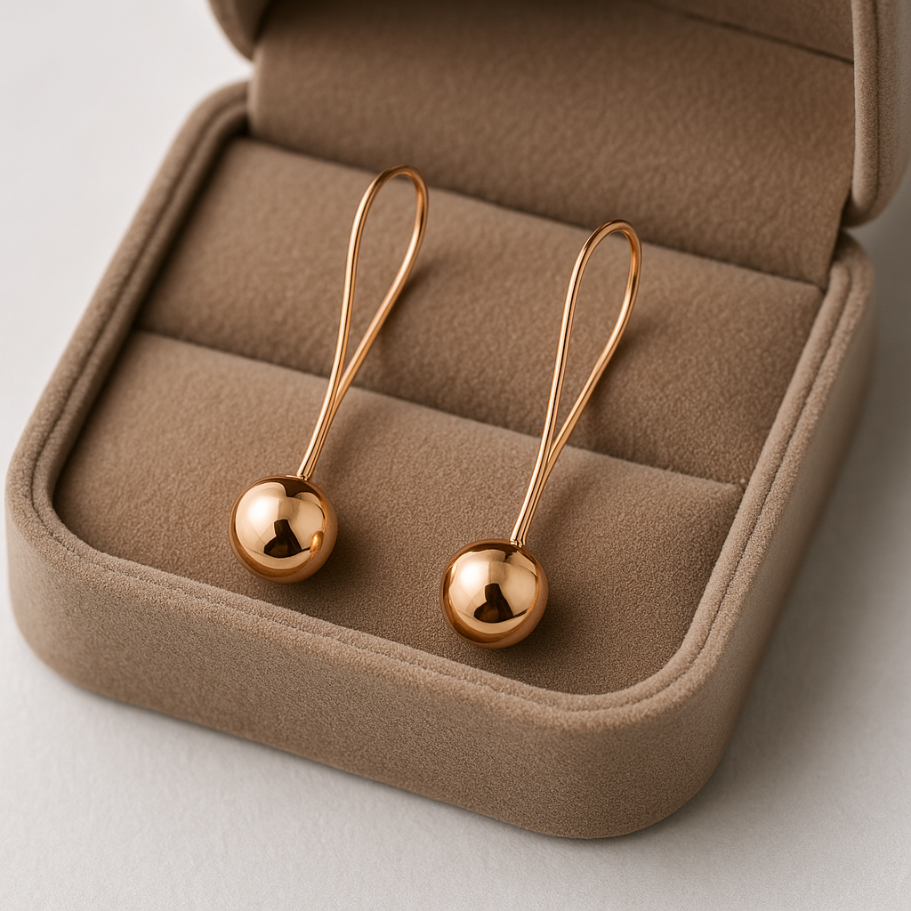 Perlas Largas de Oro