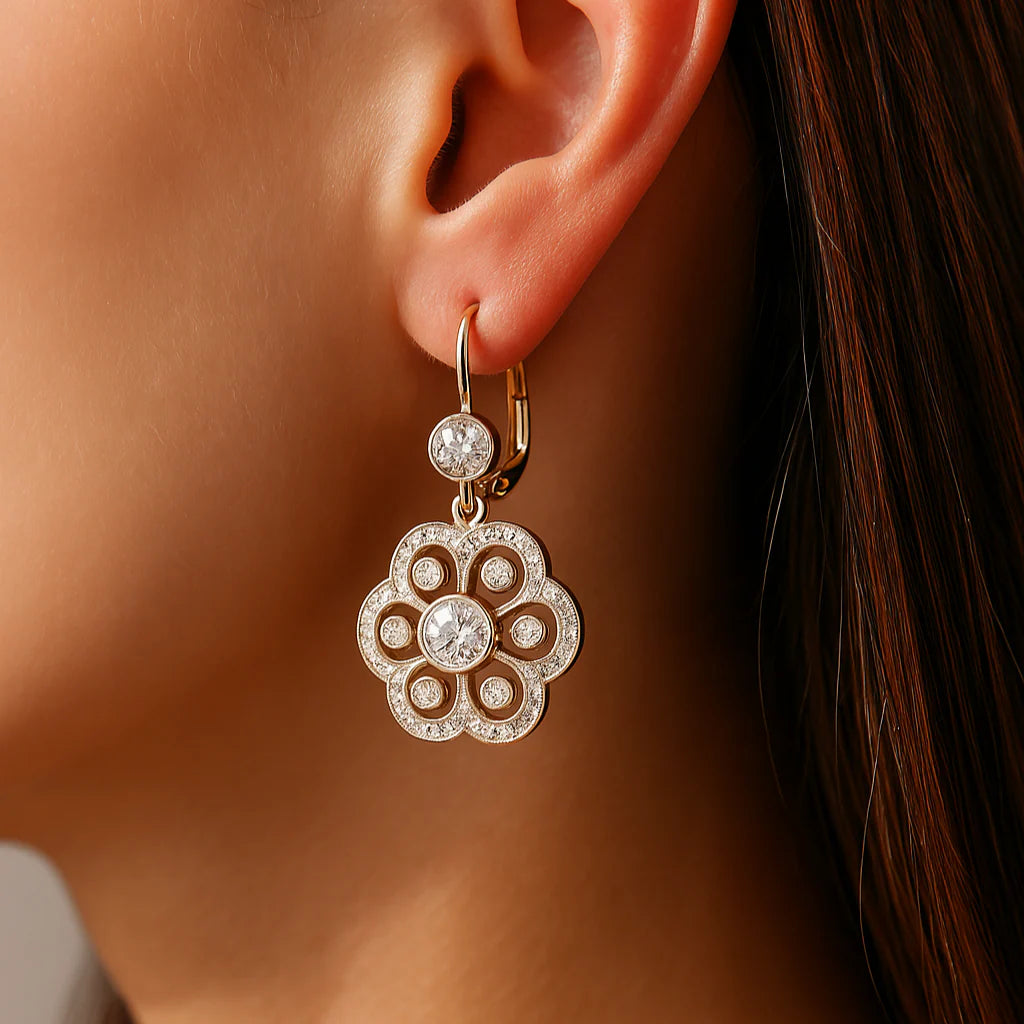 Aros Flor de Cristal