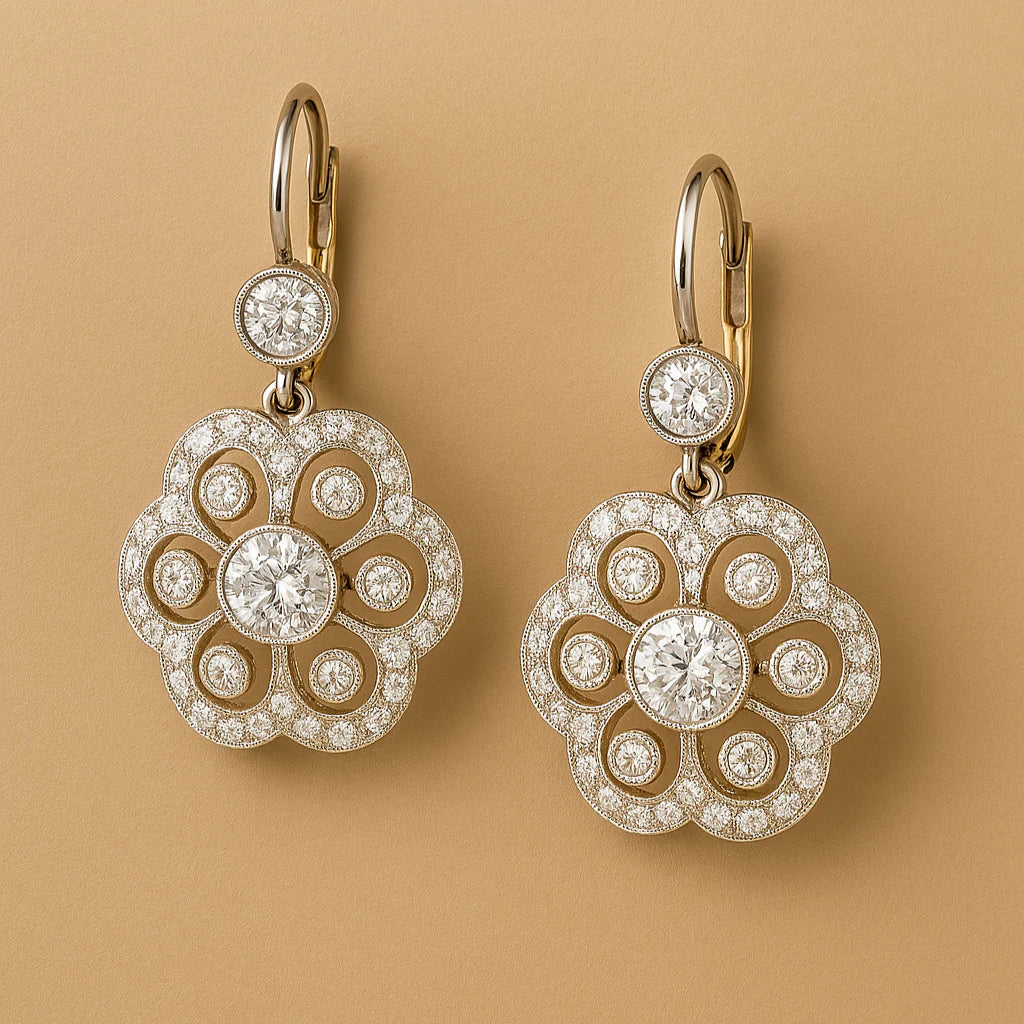 Aros Flor de Cristal