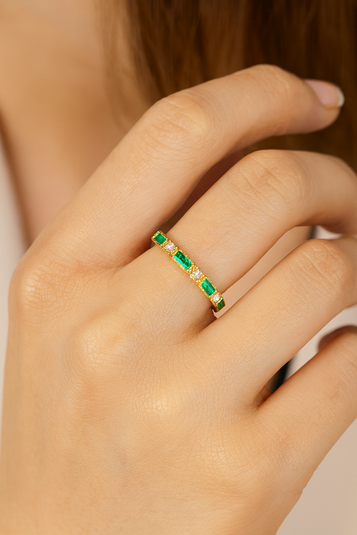 Anillo Brillo Verde