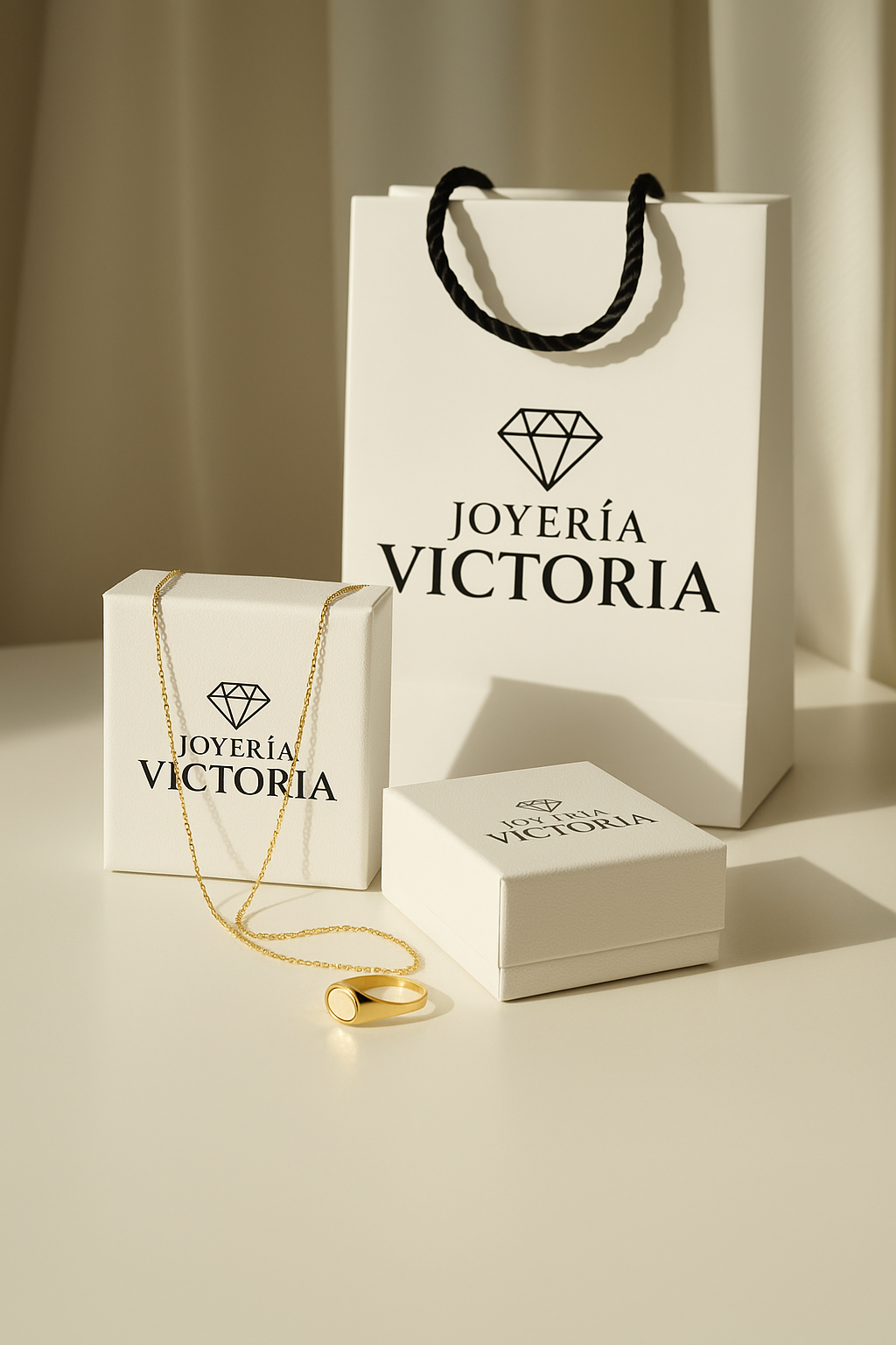 Anillo Eslabón en Oro 18k