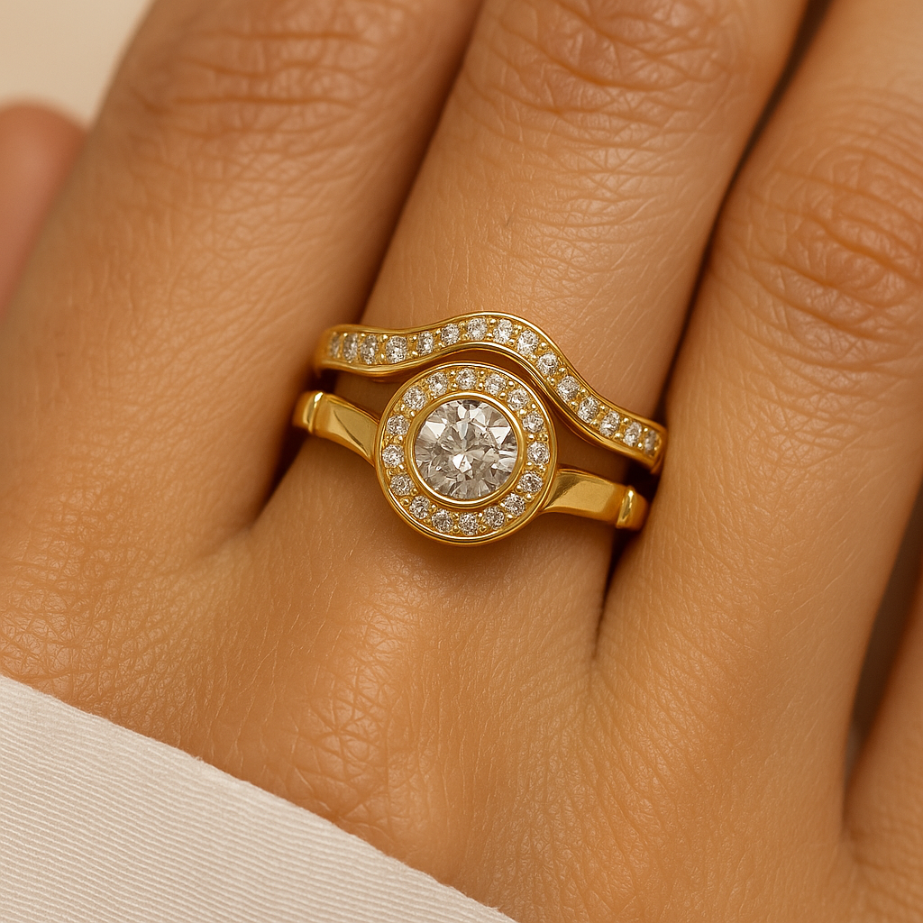 Anillo Zirconia Oro