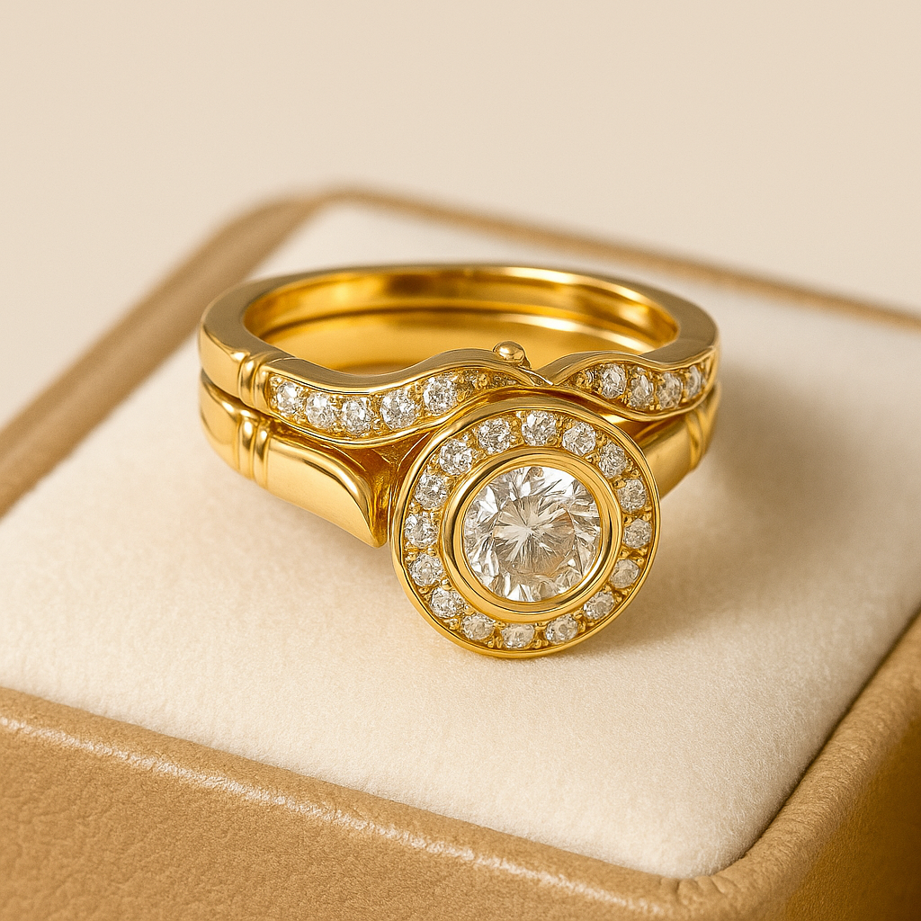 Anillo Zirconia Oro