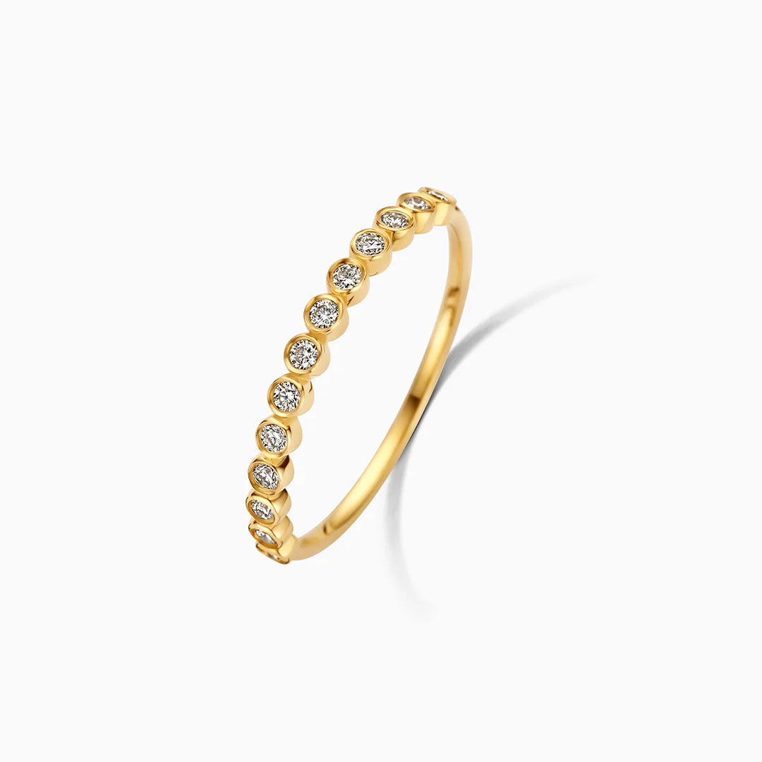 Anillo Frances de Burbujas de Diamante