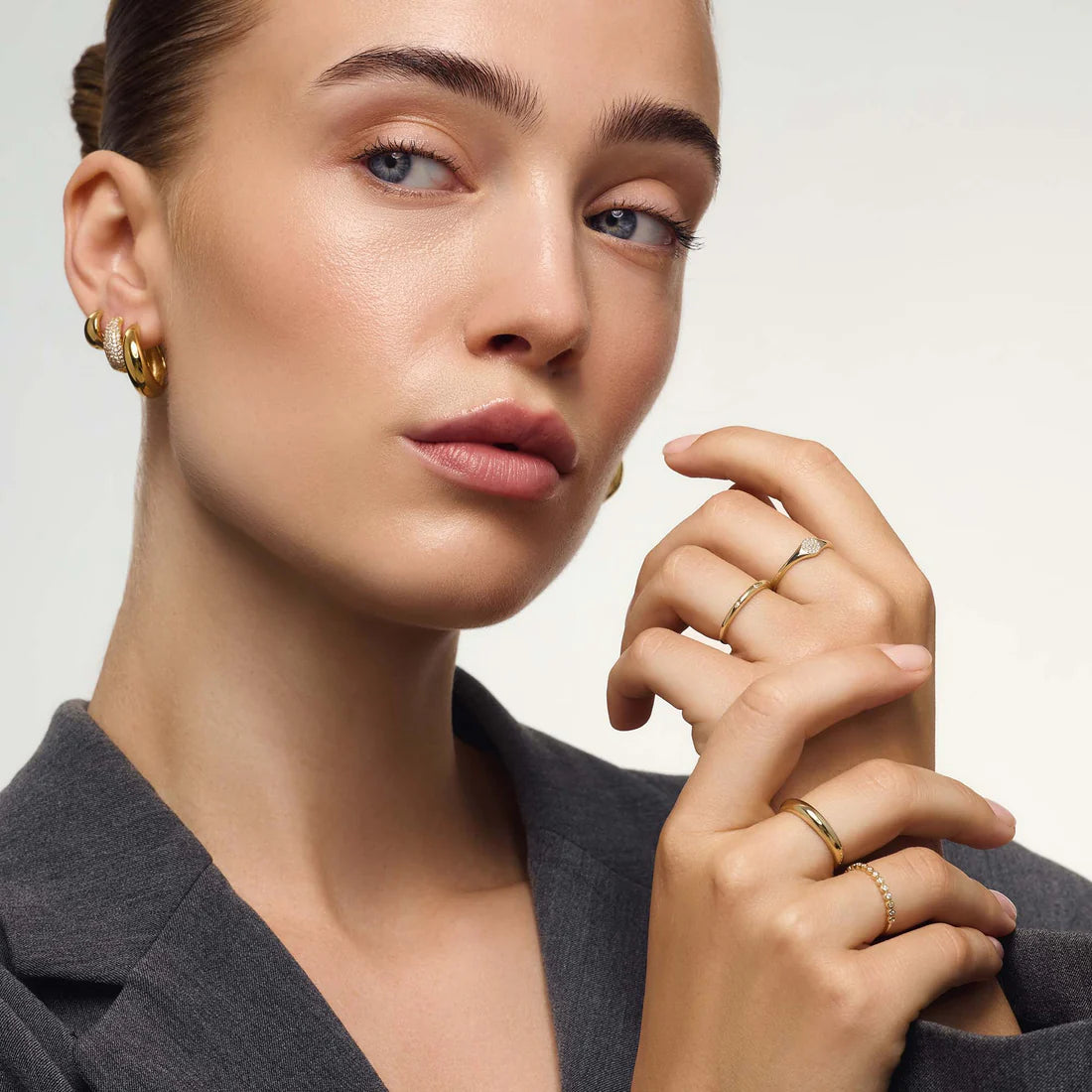Anillo Frances de Burbujas de Diamante