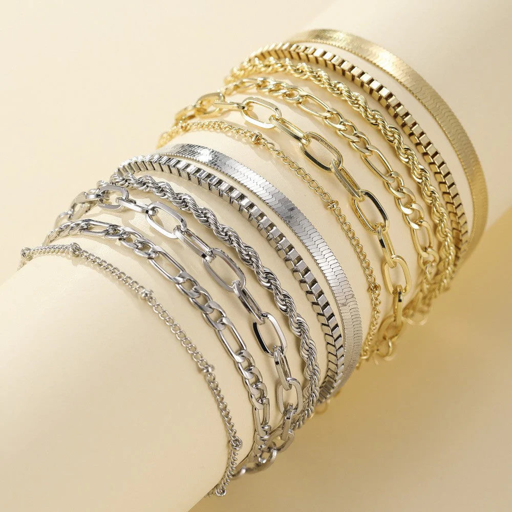 Pulsera Victoria Herrera Dorada y Plateada