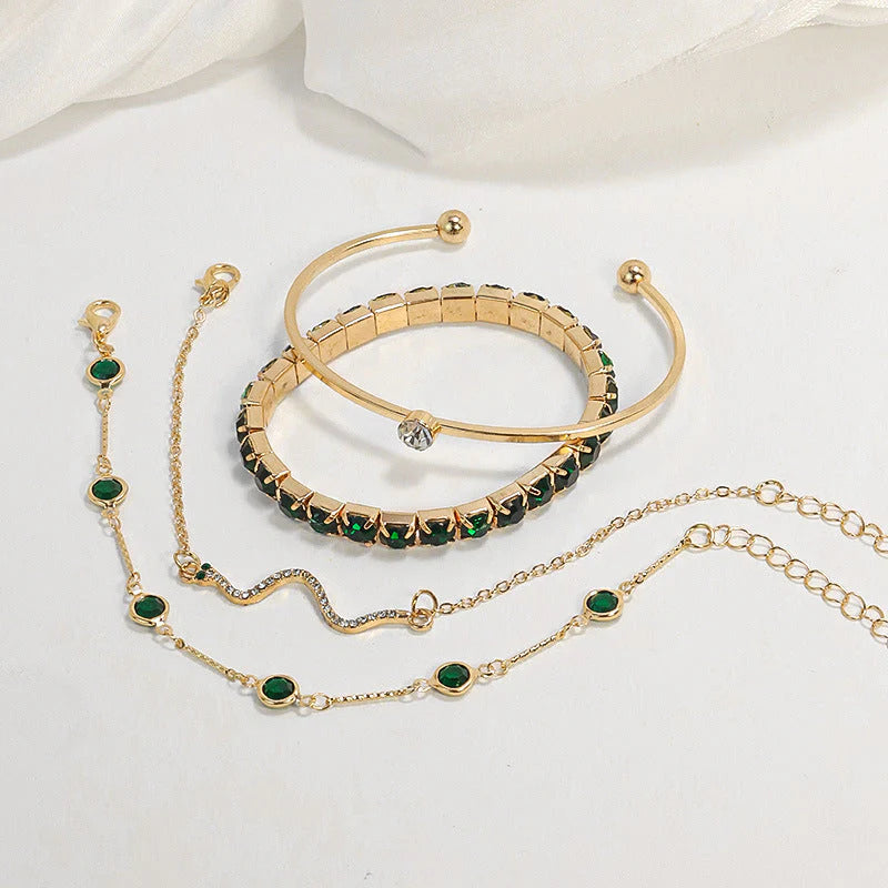 Juego de Pulseras Doradas Victoria Herrera
