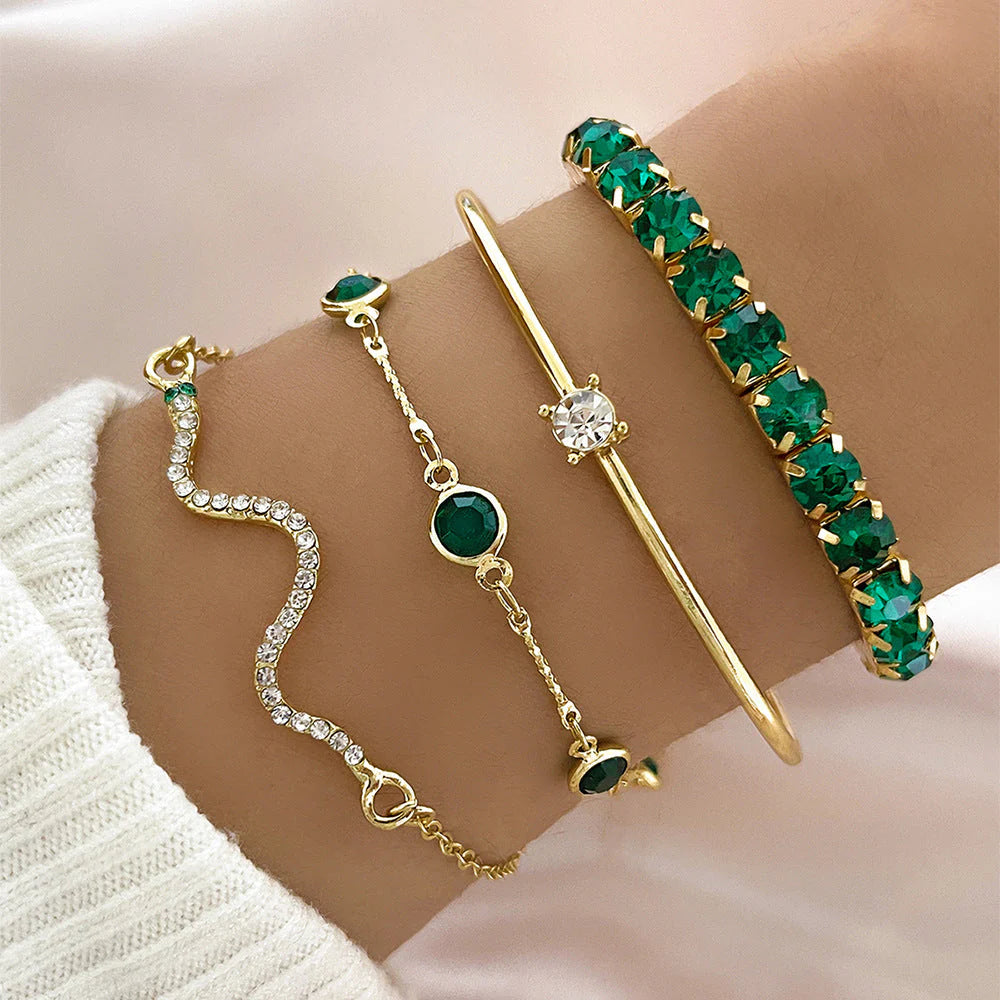 Juego de Pulseras Doradas Victoria Herrera